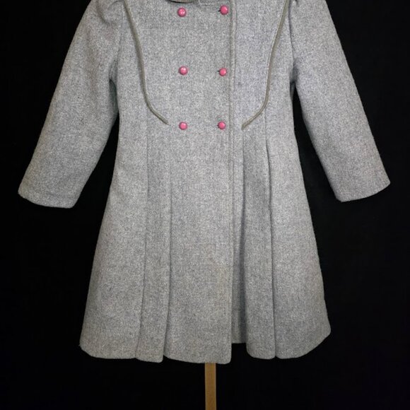 Vintage Rothschild Wool Coat Velvet Collar size 7 - Picture 2 of 16